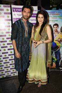 Chirag & Sagarika celebrate Diwali with their film 'Miley Naa Miley Hum' at Fame Cinemas in Andheri