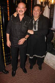Rishi Kapoor and Rakesh Roshan at Ekta Kapoor's Diwali Party