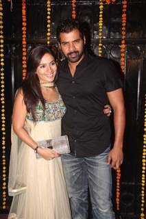 Shabbir Ahluwalia and Kanchi Kaul at Ekta Kapoor's Diwali Party