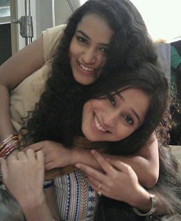 Soumya Seth and Farhina Parvez of TV show Navya