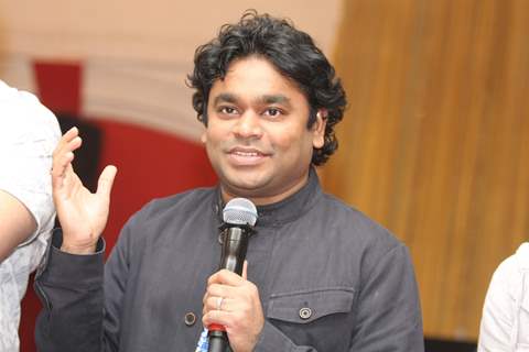 A.R. Rahman for the film 'Rockstar' concert press meet at Santacruz in Mumbai