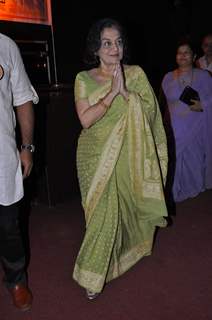 Asha Parekh at felicitation and musical program in her honour 'Asha Parekh Sangeet Rajani' at Bhaidas Hall in Vile Parle, Mumbai