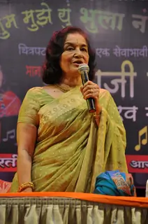 Asha Parekh at felicitation and musical program in her honour 'Asha Parekh Sangeet Rajani' at Bhaidas Hall in Vile Parle, Mumbai