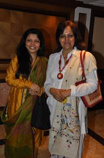 Sushmita Mukherjee at the launch of Deepti Naval's book in Taj Land's End, Mumbai