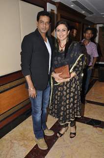 Anup Soni and Juhi Babbar at the launch of Deepti Naval's book in Taj Land's End, Mumbai