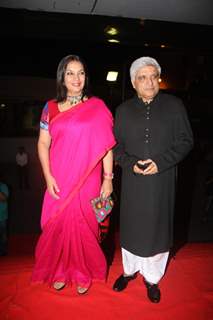 Javed Akhtar and Shabana Azmi at premiere of 'Miley Naa Miley Hum' at Cinemax