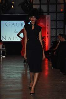 Models walk the ramp for Feme Fashions hosted by Suzanne Roshan
