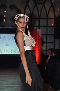 Models walk the ramp for Feme Fashions hosted by Suzanne Roshan