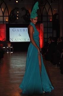 Models walk the ramp for Feme Fashions hosted by Suzanne Roshan