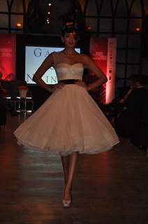 Models walk the ramp for Gauri and Nainika Fashion Show