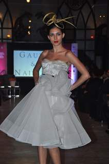 Models walk the ramp for Gauri and Nainika Fashion Show