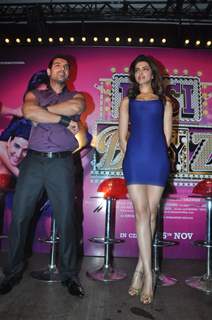 John Abraham and Deepika at Desi Boyz music launch at Enigma