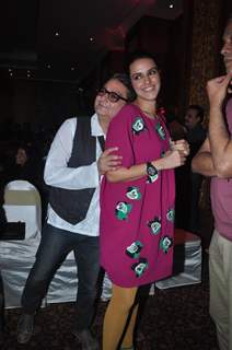 Vinay Pathak and Neha Dhupia at 'Pappu Can't Dance Saala' music launch at Sea Princess