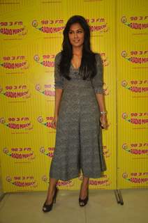 Chitrangda Singh promotes her film 'Desi Boyz' on 98.3 FM Radio Mirchi in Mumbai