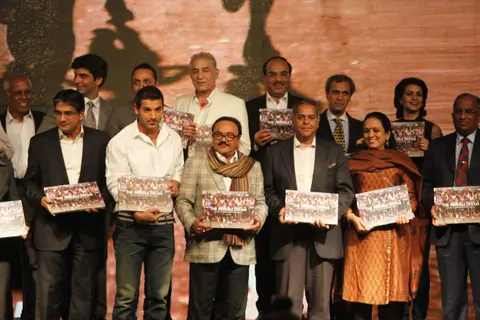 John Abraham, Rahul Bose, Dalip Tahil and Gul Panag poses during the launch of book ‘The Possible Dream’ in Mumbai