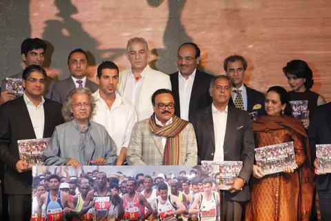 John Abraham, Rahul Bose, Dalip Tahil and Gul Panag poses during the launch of book ‘The Possible Dream’ in Mumbai