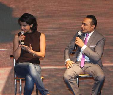 Rahul Bose and Gul Panag poses during the launch of book ‘The Possible Dream’ in Mumbai