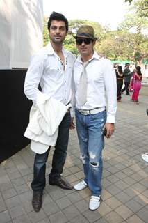 Hanif Hilal and Amit Sareen at the 1st anniversary celebrations of accessories brand 'Audelade'