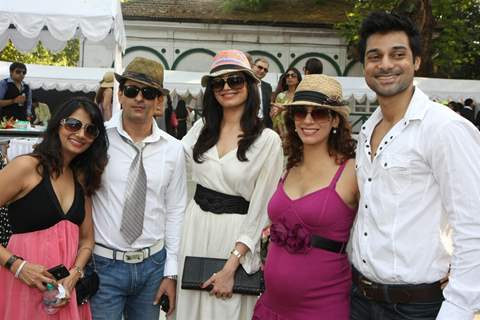 Hanif, Karishma and Amit at the 1st anniversary celebrations of accessories brand 'Audelade' in Mumb