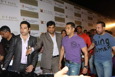 Salman Khan at DY Patil Annual Achiever's Awards at Hotel Taj Lands End in Bandra, Mumbai