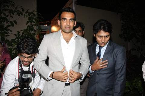 Zaheer Khan at DY Patil Annual Achiever's Awards at Hotel Taj Lands End in Bandra, Mumbai