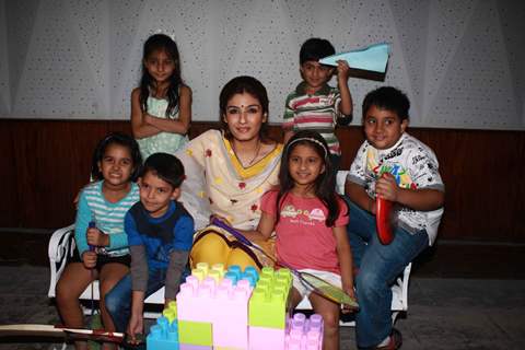 Raveena Tandon spotted at the Children's Day celebrations at Mehboob Studio