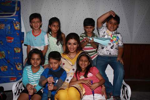 Raveena Tandon spotted at the Children's Day celebrations at Mehboob Studio