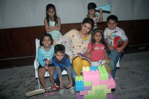 Raveena at children's day celebrations at Mehboob. .