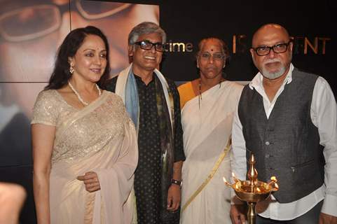 Hema Malini at Sudip Roy's art exhibition at Jehangir. .