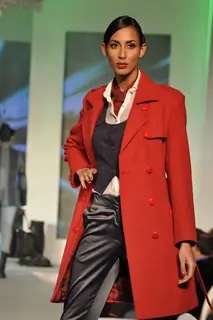 Model walks the ramp for Park Avenue new collection launch