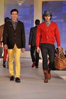 Model walks the ramp for Park Avenue new collection launch