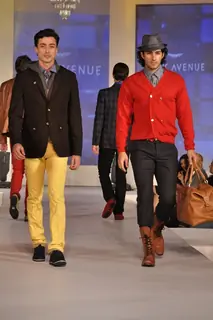 Model walks the ramp for Park Avenue new collection launch