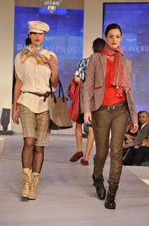 Model walks the ramp for Park Avenue new collection launch