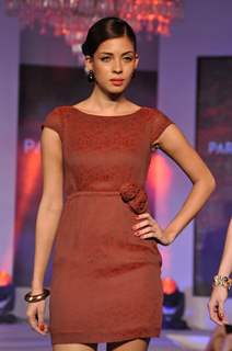 Model walks the ramp for Park Avenue new collection launch