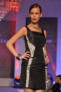 Model walks the ramp for Park Avenue new collection launch