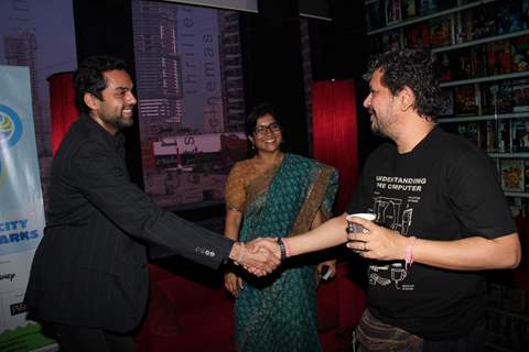 Abhay Deol and Amol Gupte at PVR Nest event, Lower Parel