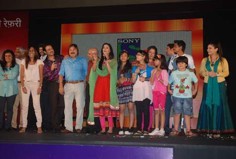 Cast and Crew at launch of Sony TV new show 'Parvarrish' at Powai