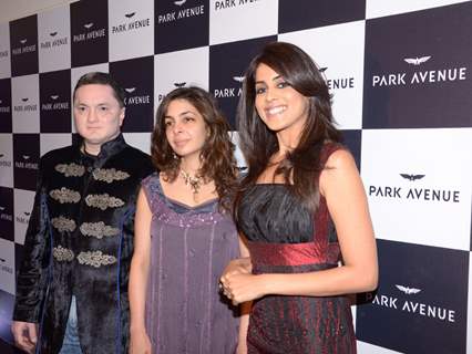 Gautam Singhania, Nawaz Modi Singhania and Genelia DSouza at Park Avenue fashion show in Mumbai