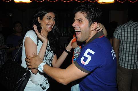 Karishma Tanna with Bakhtiyaar Irani surprise party