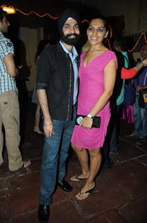 A D Singh with his Wife at Tanaaz Irani hosts a surprise party for her husband Bakhtiyaar Irani