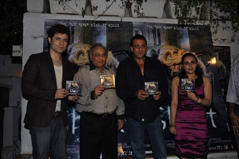 Sanjay Dutt with Shiney Ahuja and Bharat Shah launches film 'Ghost' music at Olive Kitchen and Bar at Bandra in Mumbai