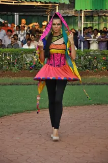 Model at Gitanjali Juvenile Million Race at Mahalaxmi Race Course in Mumbai
