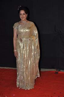 Hema Malini at Red Carpet of Golden Petal Awards By Colors in Filmcity, Mumbai
