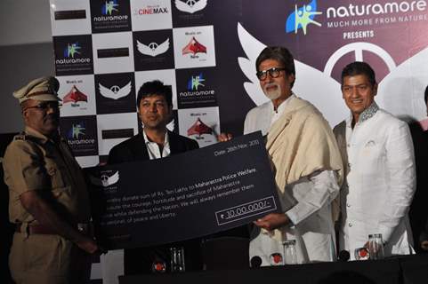 Amitabh Bachchan launches Aadesh Shrivastav's album based on 26/11 at Cinemax