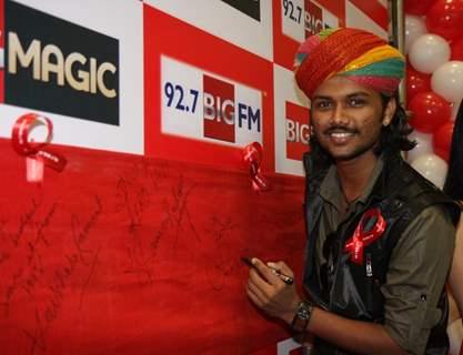 Swaroop Khan at 92.7 BIG FM on the occasion of World Aids Day, Mumbai