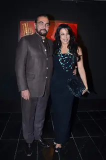 Pooja Bedi and Kabir Bedi attending Jaideep Mehrotra's art event at Tao Art Gallery, Worli