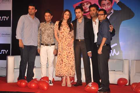 Kareena, Imran Khan and Karan Johar unveiled the first look of film &quot;Ek Main Aur Ekk Tu&quot; at Taj Land