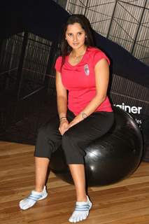 Sania Mirza at the launch of Adidas fitness training &quot;adiPure Trainer&quot;, in New Delhi