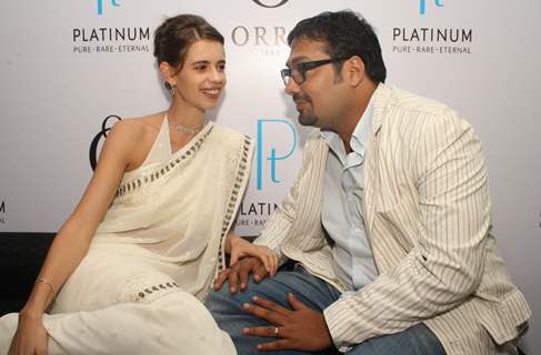 Anurag Kashyap and Kalki Koechlin at the unveiling of ORRA platinum collection &quot;Duets&quot; in New Delhi