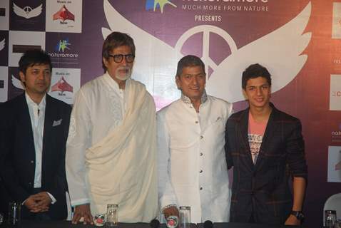 Amitabh Bachchan launches Aadesh Shrivastav's album based on 26/11 &quot;Sounds of Peace&quot; at Cinemax